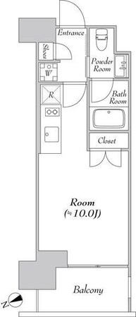 カナルフロント芝浦の物件間取画像